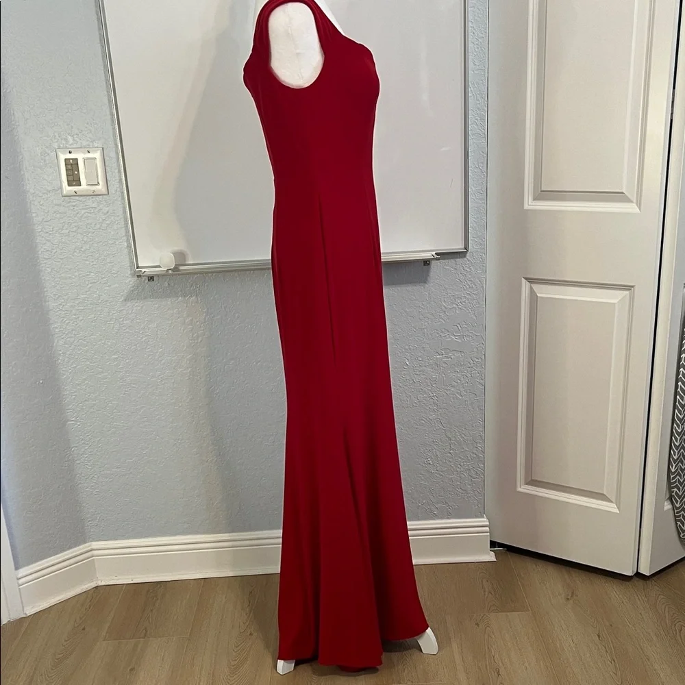 Aqua Red Sleeveless Sweetheart Maxi Dress - Picture 5 of 10